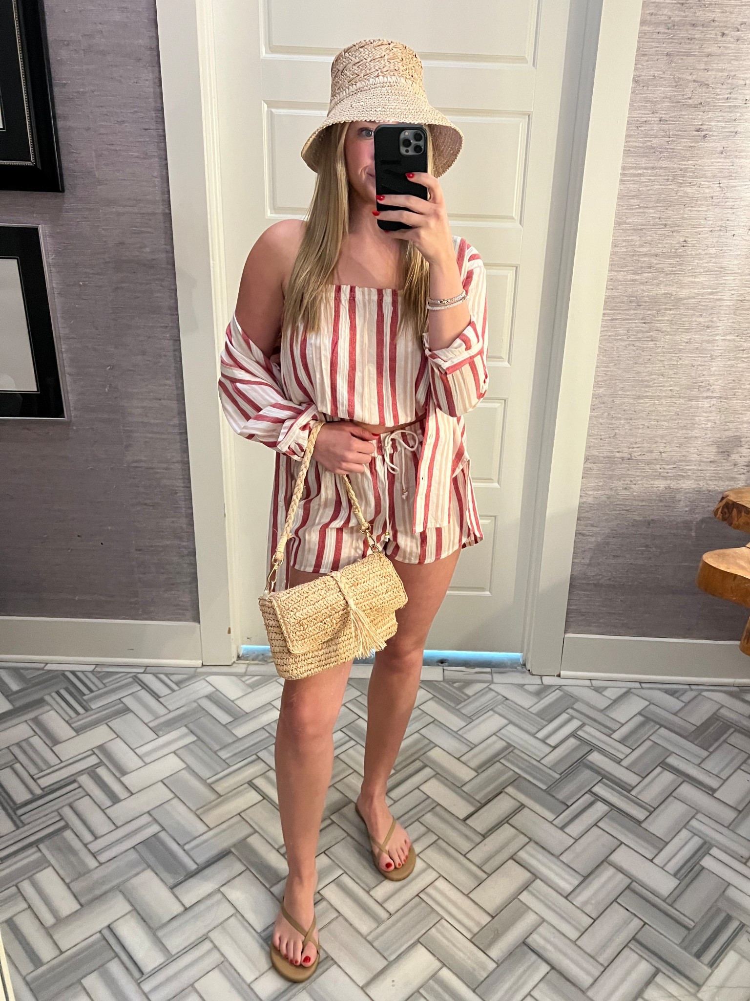 Such a cute summer set! Can be worn out to lunch, going shopping, or even double as a swim cover up!

Outfit: Bobi
Shoes: TKEES
Bucket Hat: Everything But Water
Bag: LSPACE

#LTKSwim #LTKStyleTip #LTKSummerEdit
