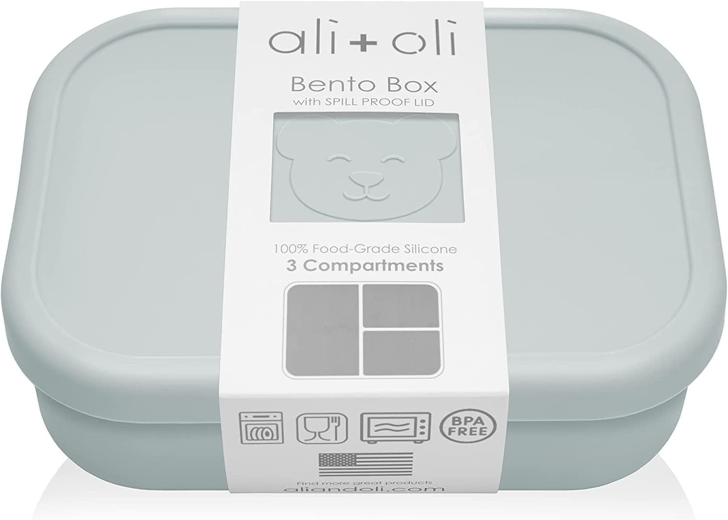 Ali+Oli Leak Proof Bento Box (Dream Blue) Food-Grade Silicone Bento Box, BPA, Phthalate, Lead, & ... | Amazon (US)