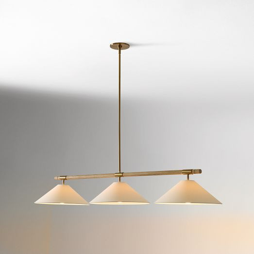 Devon 3-Light Linear Chandelier (54") | West Elm (US)