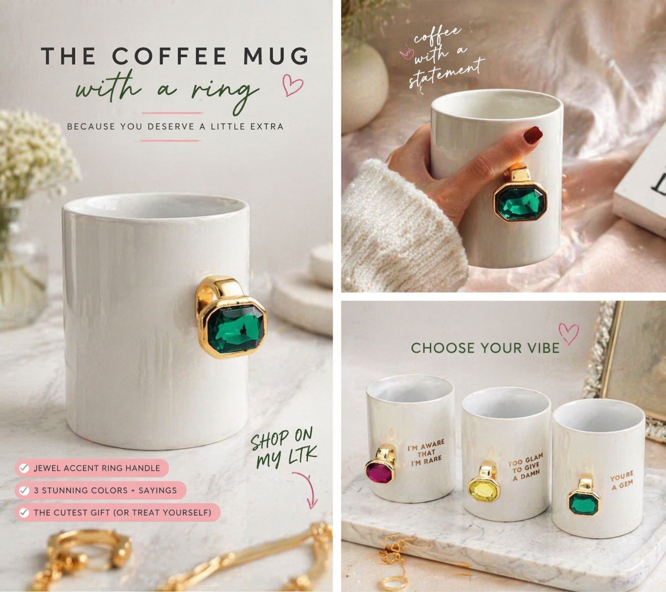 aesthetic coffee mug, cute coffee mugs unique, luxury coffee mug aesthetic, jewelry inspired mug, gold handle mug, statement mug design, viral coffee mug pinterest, unique gift ideas women, aesthetic kitchen decor, cozy morning routine aesthetic, rich girl morning routine, cute mugs for coffee lovers, trendy home decor finds, amazon aesthetic finds, coffee lover gift ideas, cute mugs with sayings, modern chic kitchen accessories, influencer home finds, pinterest viral products, LTK home finds

#LTKgrwm #LTKdayinmylife #LTKMothersDay