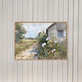 Framed The French Cottage Printed Canvas Wall Art | Antique Farm House