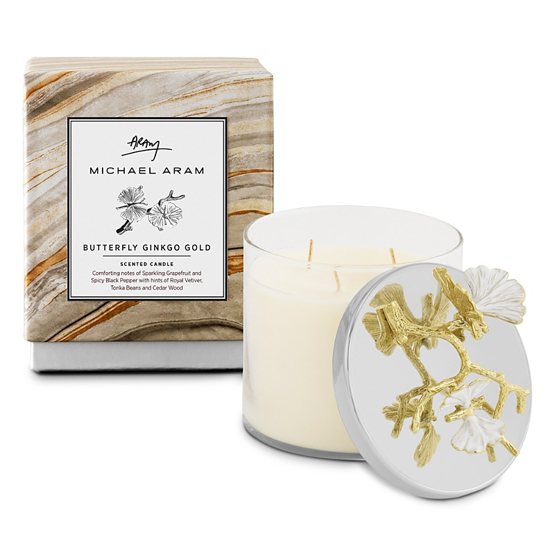 Michael Aram Butterfly Ginkgo Gold Candle, 13.5 oz. | Bloomingdale's (US)