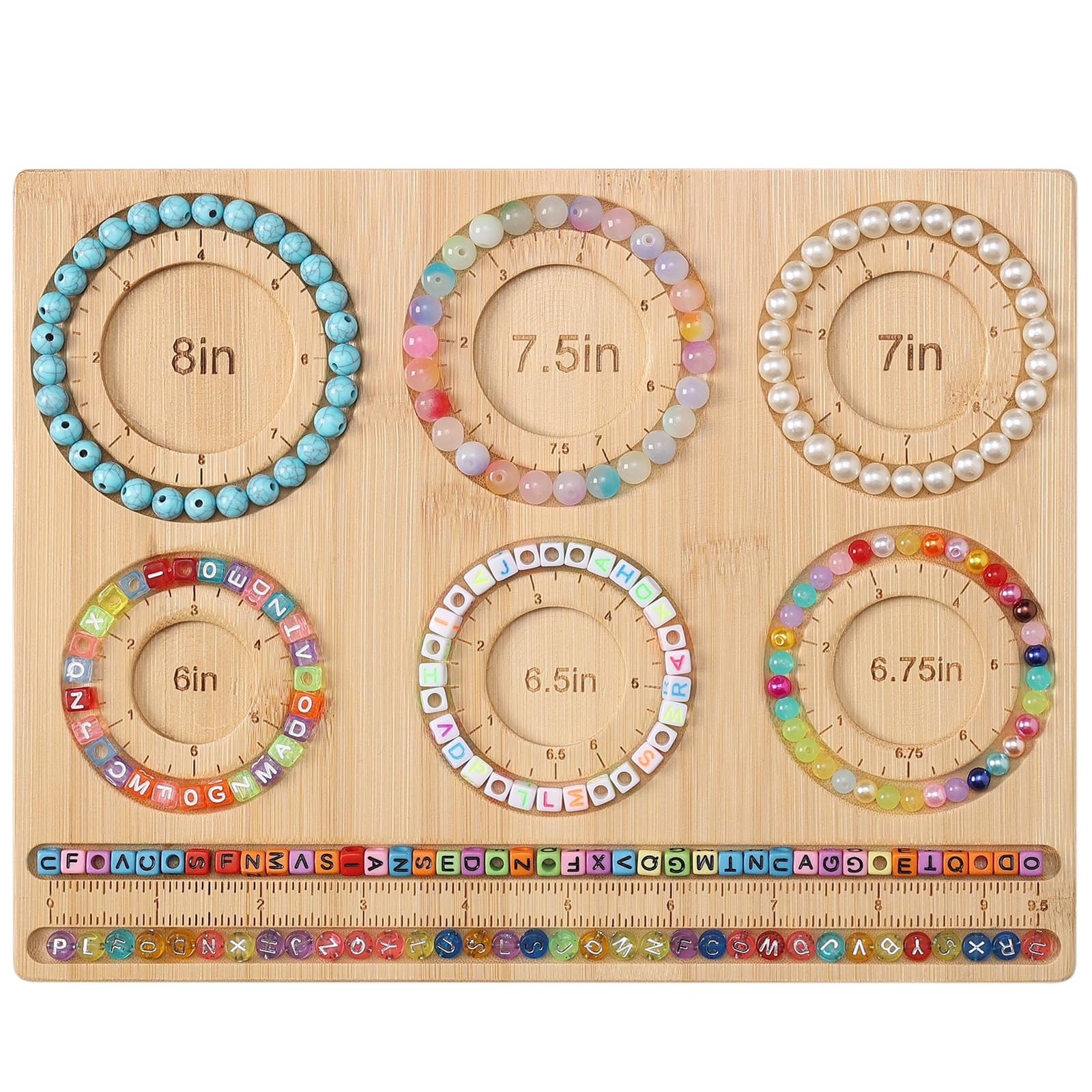 Petoysoso Bead Board for Jewelry Making, Bamboo Beading Board for Jewelry Bracelet Making, DIY Br... | Amazon (US)