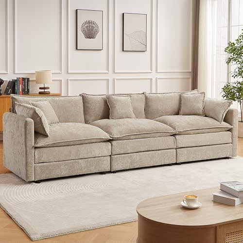 saows Modular Sectional Sofa, 112.2 Inch, Coffee | Amazon (US)