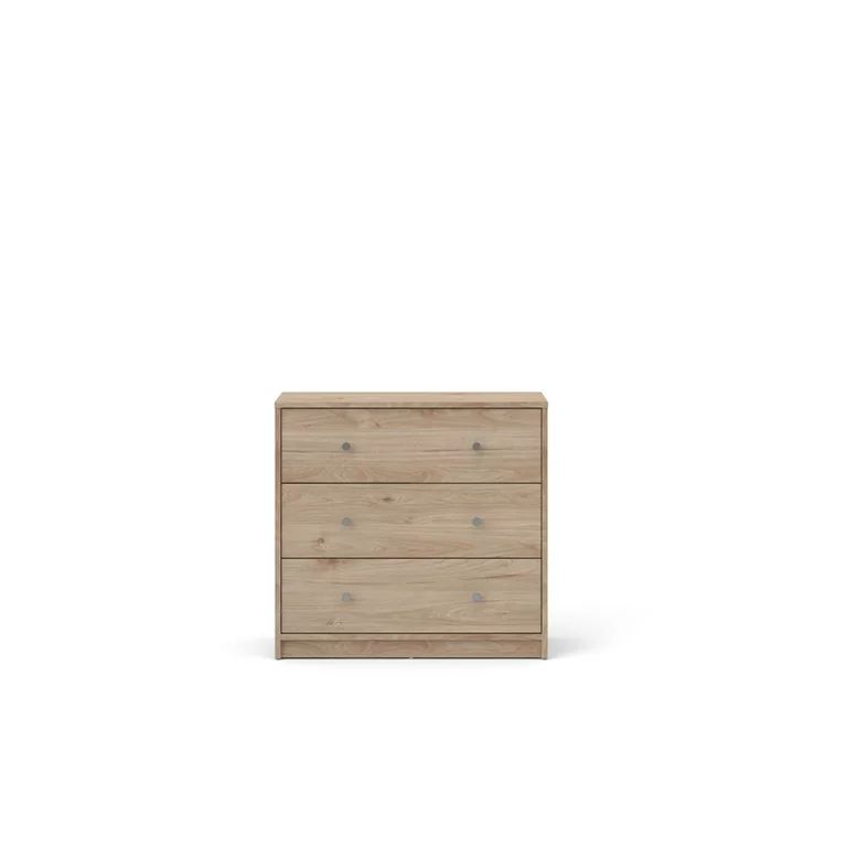 Tvilum Studio 3 Drawer Chest, Jackson Hickory | Walmart (US)