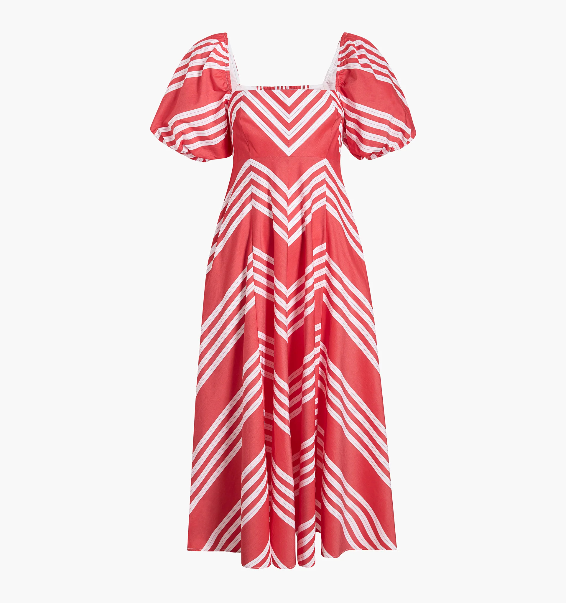 The Matilda Dress - Red Stripe | Hill House Home