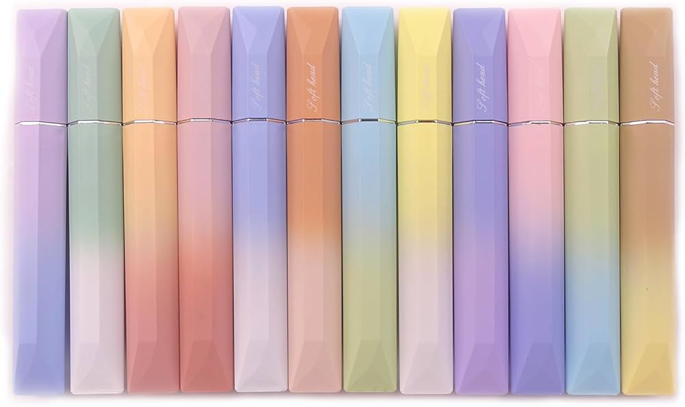 COLNK Pastel Highlighter Pen Set,Chisel Tip,Aesthetic highlighters Assorted Colors for Color Codi... | Amazon (US)