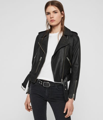 AllSaints Balfern Leather Biker Jacket | AllSaints US