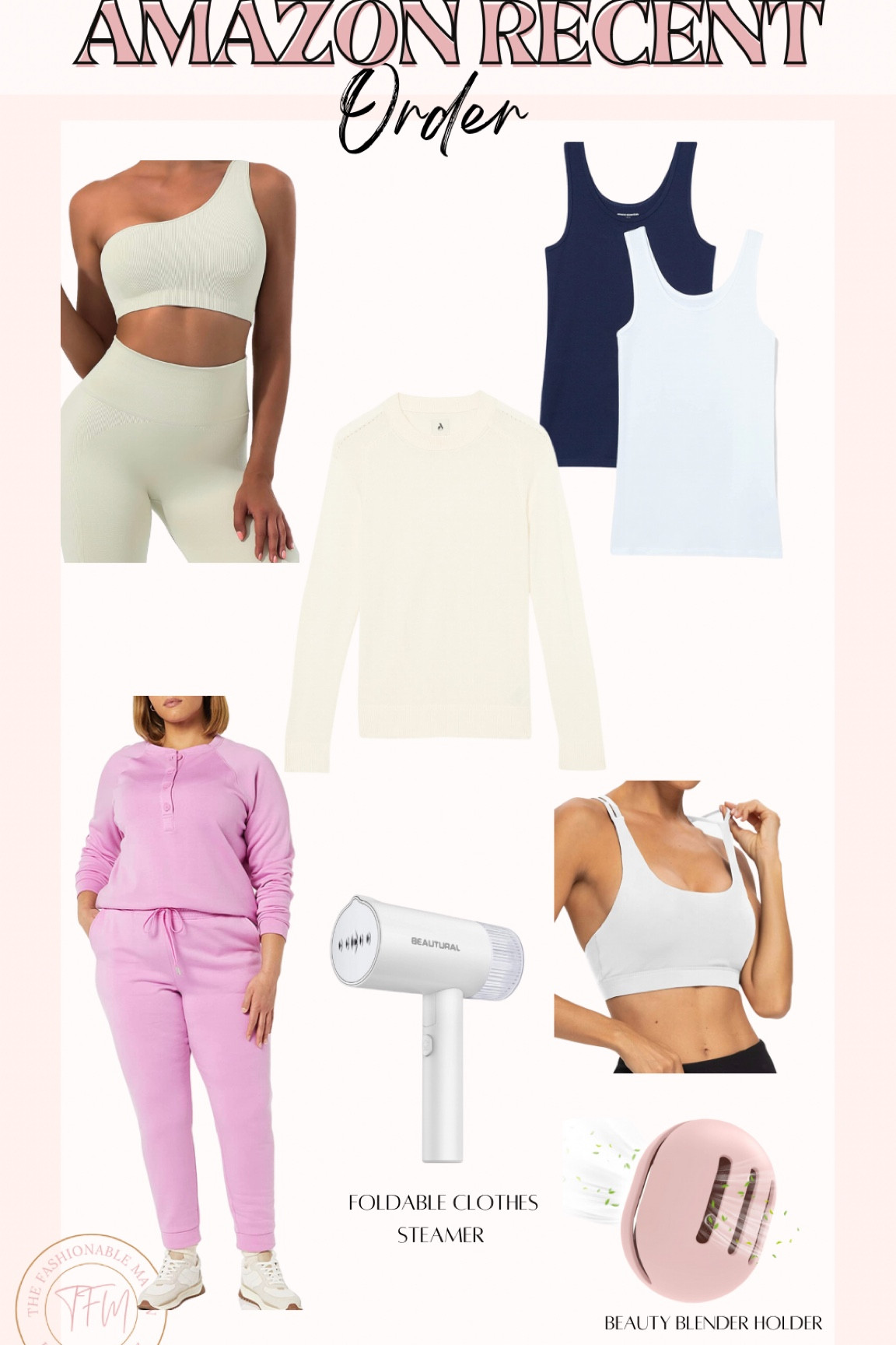 Lounge wear. Lounge set. Sports bra. Workout outfit. Tanks. Sleeveless tank. Basics. Hand held steamer. 

#LTKtravel #LTKunder50 #LTKSeasonal
