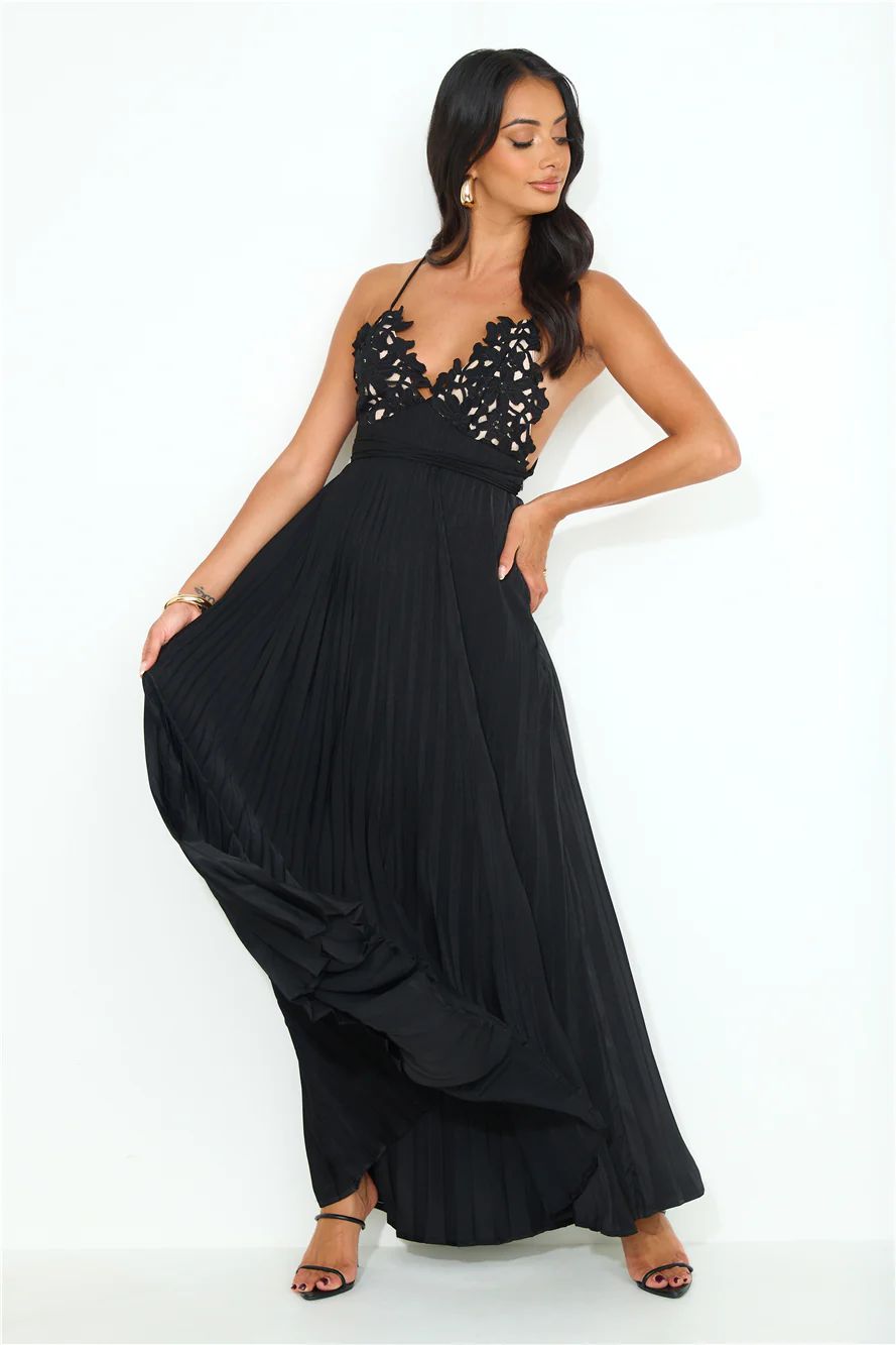 Want And Need Maxi Dress Black | Hello Molly