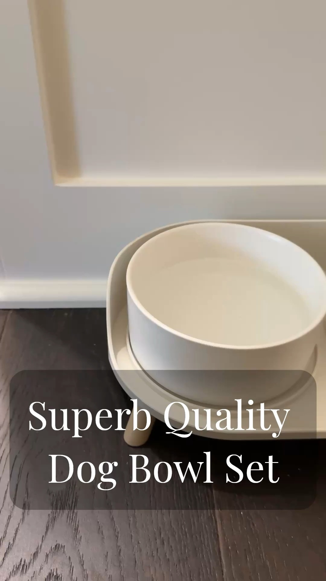 This dog bowl set is perfect for my small dogs. I love the neutral look of it. It blends well next to my cabinets. The quality is outstanding and it is dishwasher safe  

#LTKHome #LTKmomlife #LTKvlog