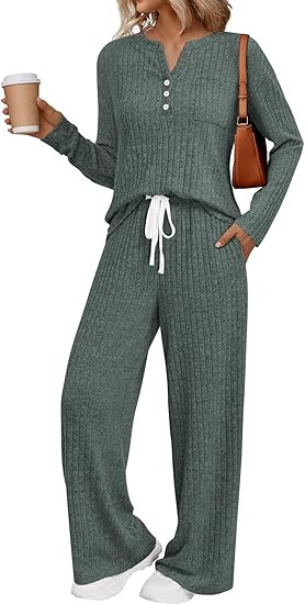 LILLUSORY Womens 2 Piece Lounge Sets Matching Airport Travel Outfits 2025 Winter Clothing Fall Pa... | Amazon (US)