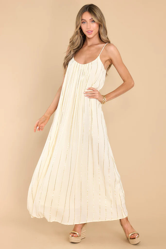 The Story Continues Ivory Maxi Dress | Red Dress 