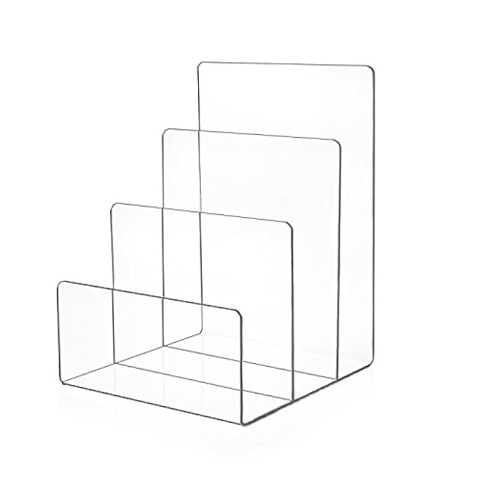 Source One Premium Clear Acrylic Desktop File Organizer | Amazon (US)