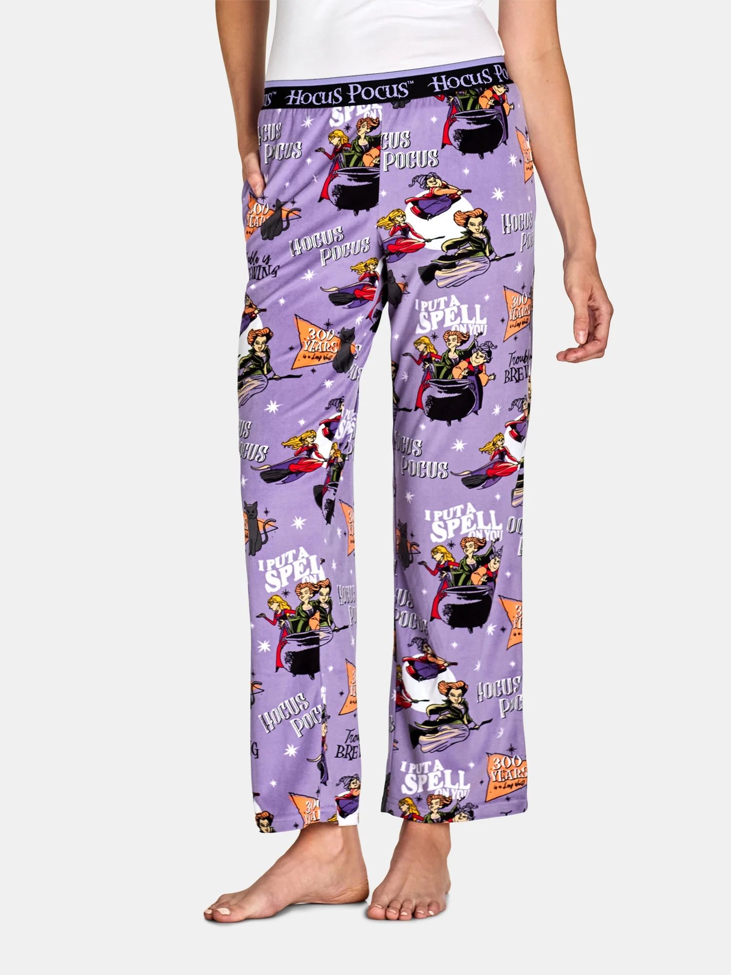 Disney Women's Hocus Pocus Halloween Velour Sleep Pants, Sizes XS-3X | Walmart (US)