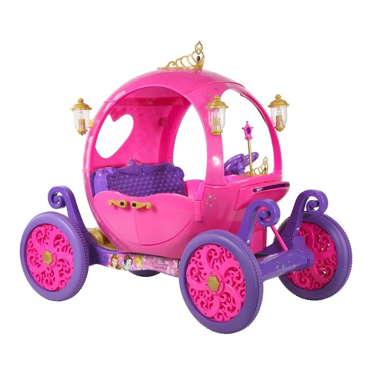24 Volt Disney Princess Carriage Ride-On for Girls by Dynacraft | Walmart (US)