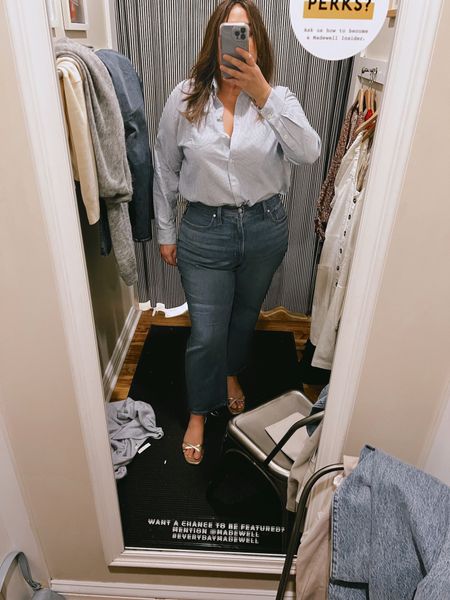 Honestly, these jeans plus this boyfriend button up is probably the hottest I’ve looked. Such a simple outfit but a button up or down make it day to night. Great material that doesn’t seem wrinkly too. 

#LTKfit #LTKcurves #LTKsalealert