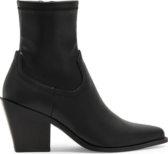 Alecia Faux Leather Western Bootie (Women) | Nordstrom Rack