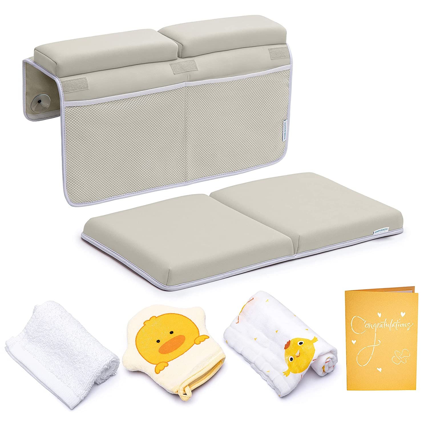 Bath Kneeler with Elbow Rest Pad Set, 1.75 inch Thick Kneeling Pad and Elbow Support for Knee Arm... | Amazon (US)