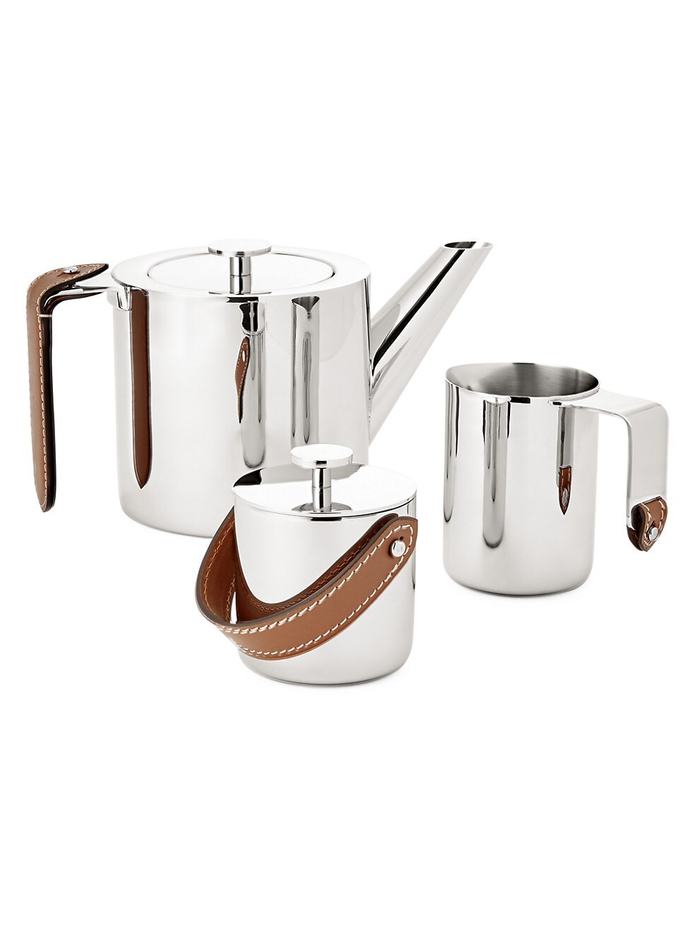 Ralph Lauren Wyatt Stainless Steel 3-Piece Tea Set | Saks Fifth Avenue