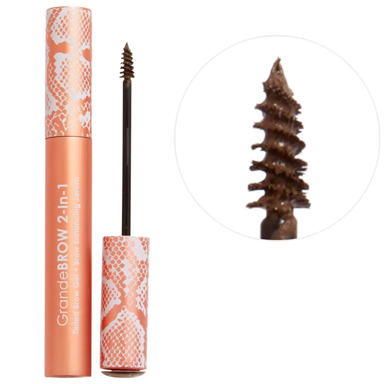 Grande Cosmetics GrandeBROW 2-In-1 Tinted Brow Gel + Brow Enhancing Serum Medium 0.12 oz / 3.5 mL | Sephora (US)