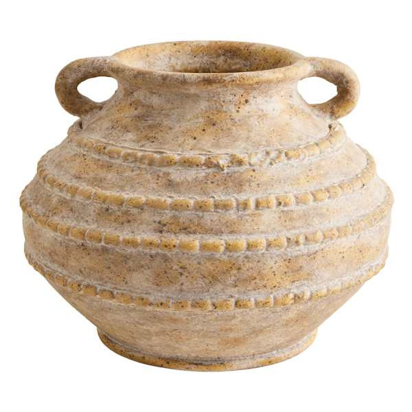 Textured Terracotta Clay Vase, 8.5" | At Home