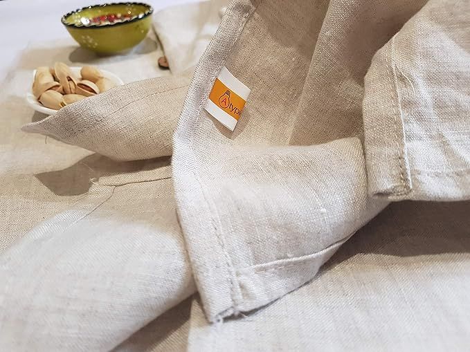 atypical Linen Table Napkin - 100% Pure Flax Linen ¦ Luxury. Hypoallergenic and super soft (Pack... | Amazon (UK)