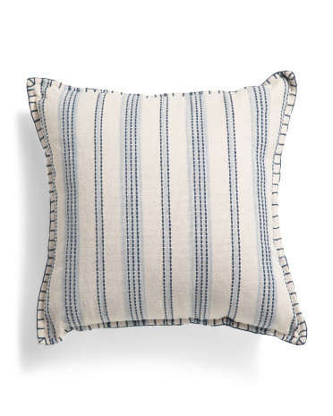 20x20 Pueble Whipstitch Trim Pillow | TJ Maxx