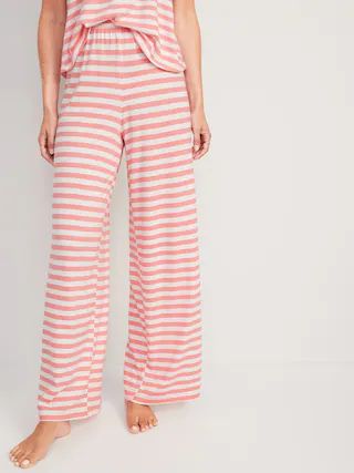 High-Waisted Sunday Sleep Wide-Leg Pajama Pants for Women | Old Navy (US)