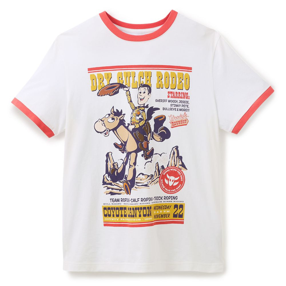 Woody and Bullseye Ringer T-Shirt for Men – Toy Story | Disney Store