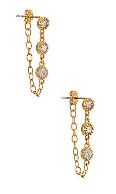 BaubleBar Pica 18k Gold Vermeil Drop Earrings in Gold from Revolve.com | Revolve Clothing (Global)