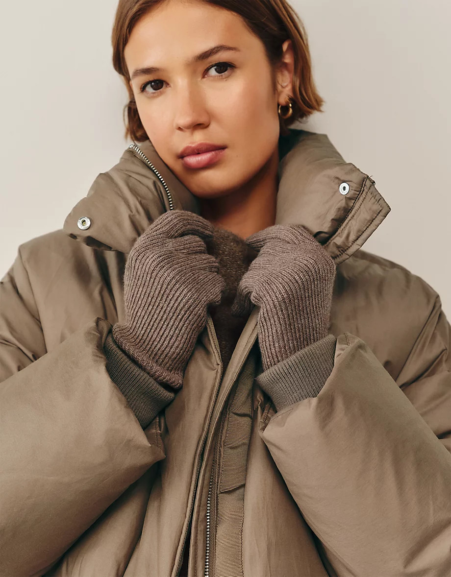 Ribbed Long Gloves | The White Company UK & ROW