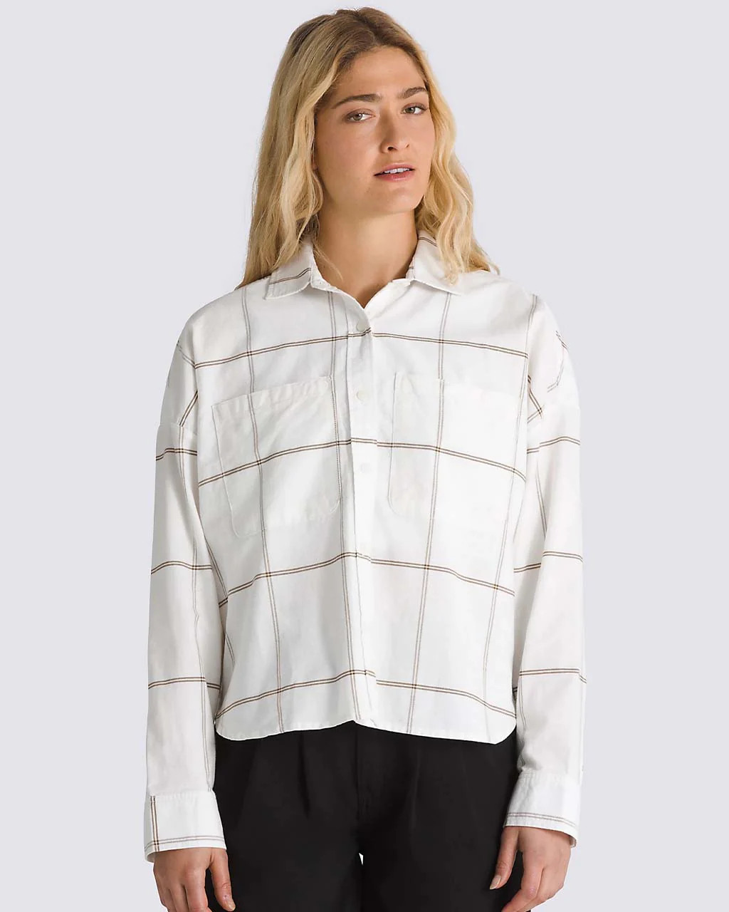 Antica Boxy Long Sleeve Shirt - Marshmallow | ban.do