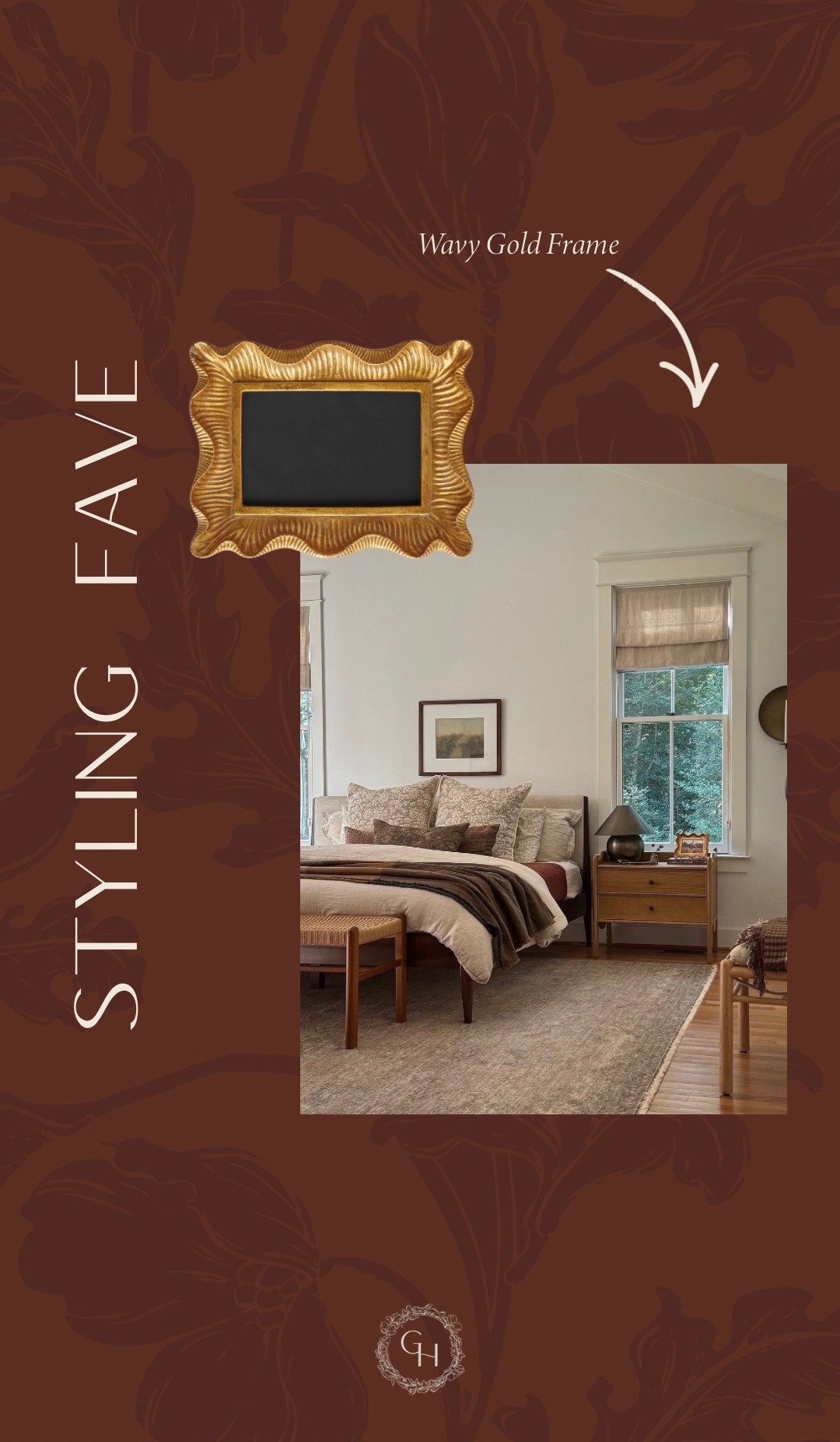 This wavy frame adds so much charm to my nightstand!

#LTKHome