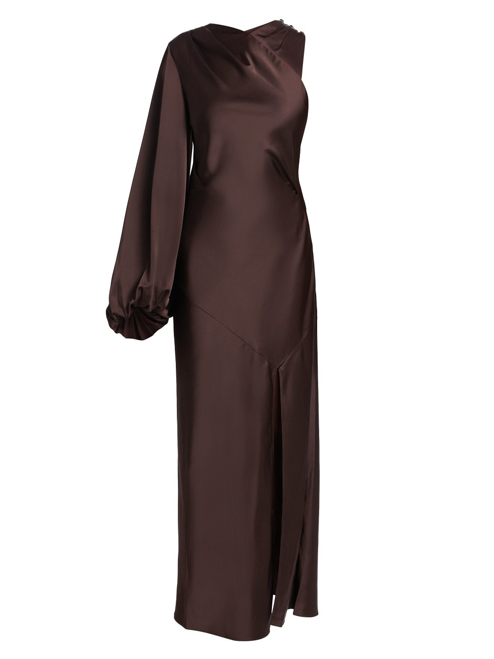 Women's Adriana One-Shoulder Dress - Chocolate - Size 8 | Saks Fifth Avenue