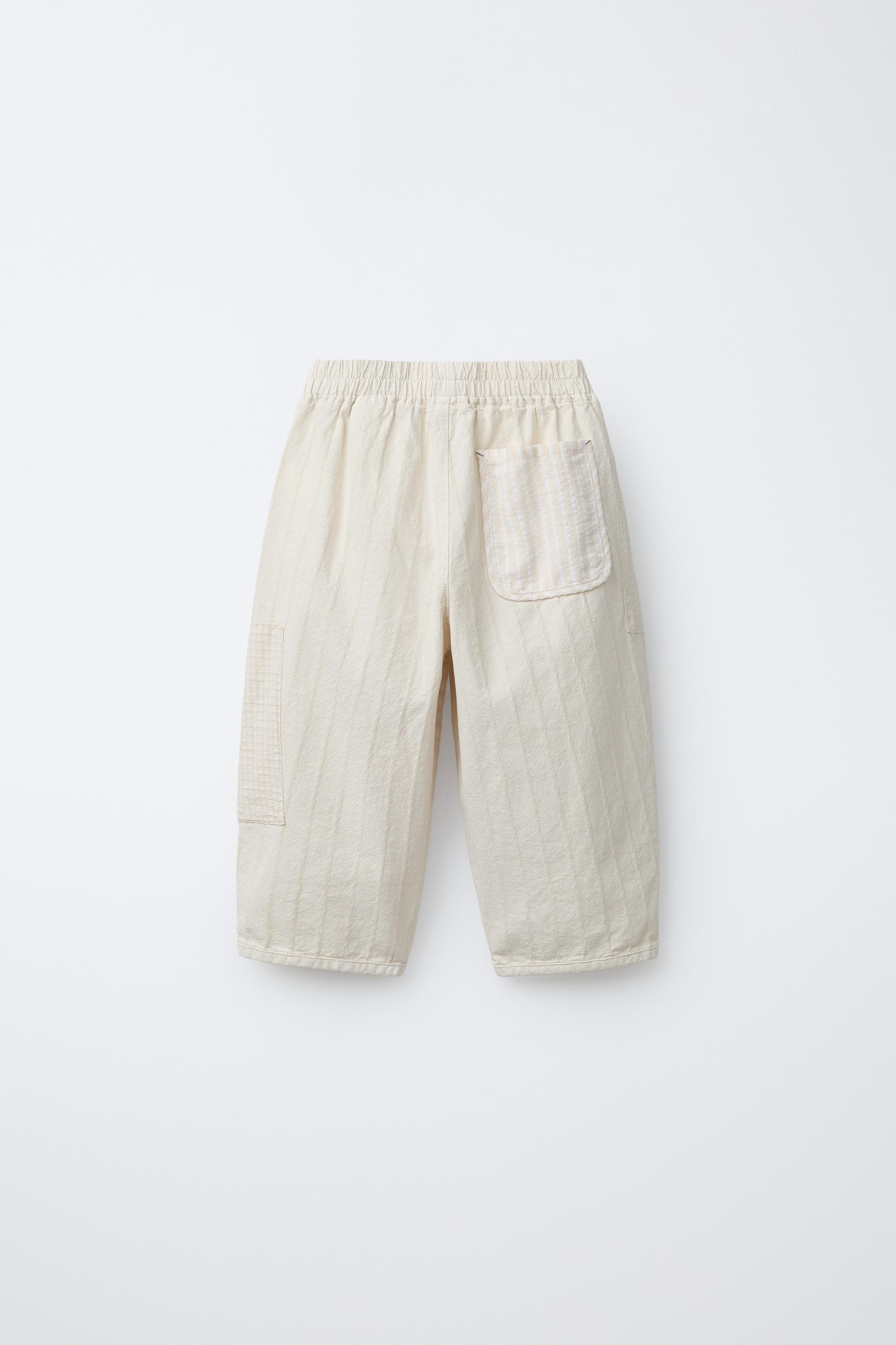 BAGGY RUSTIC PATCH PANTS | Zara US