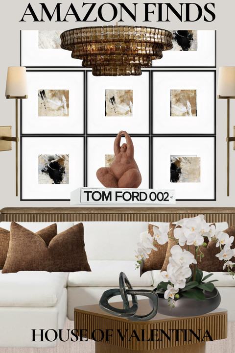 Your fantasy home awaits! This is exactly the kind of layered, warm, elevated space I love creating with organic modern textures, statement lighting, oversized artwork, sculptural decor, and cozy neutral tones that make a home feel so luxurious and inviting.

The styling, the warmth, the coffee table books, the soft neutrals, the texture on texture... this entire space feels like the perfect blend of modern luxury, timeless design. Eeeeppp!  

 #LTKSeasonal #LTKHome #LTKSaleAlert