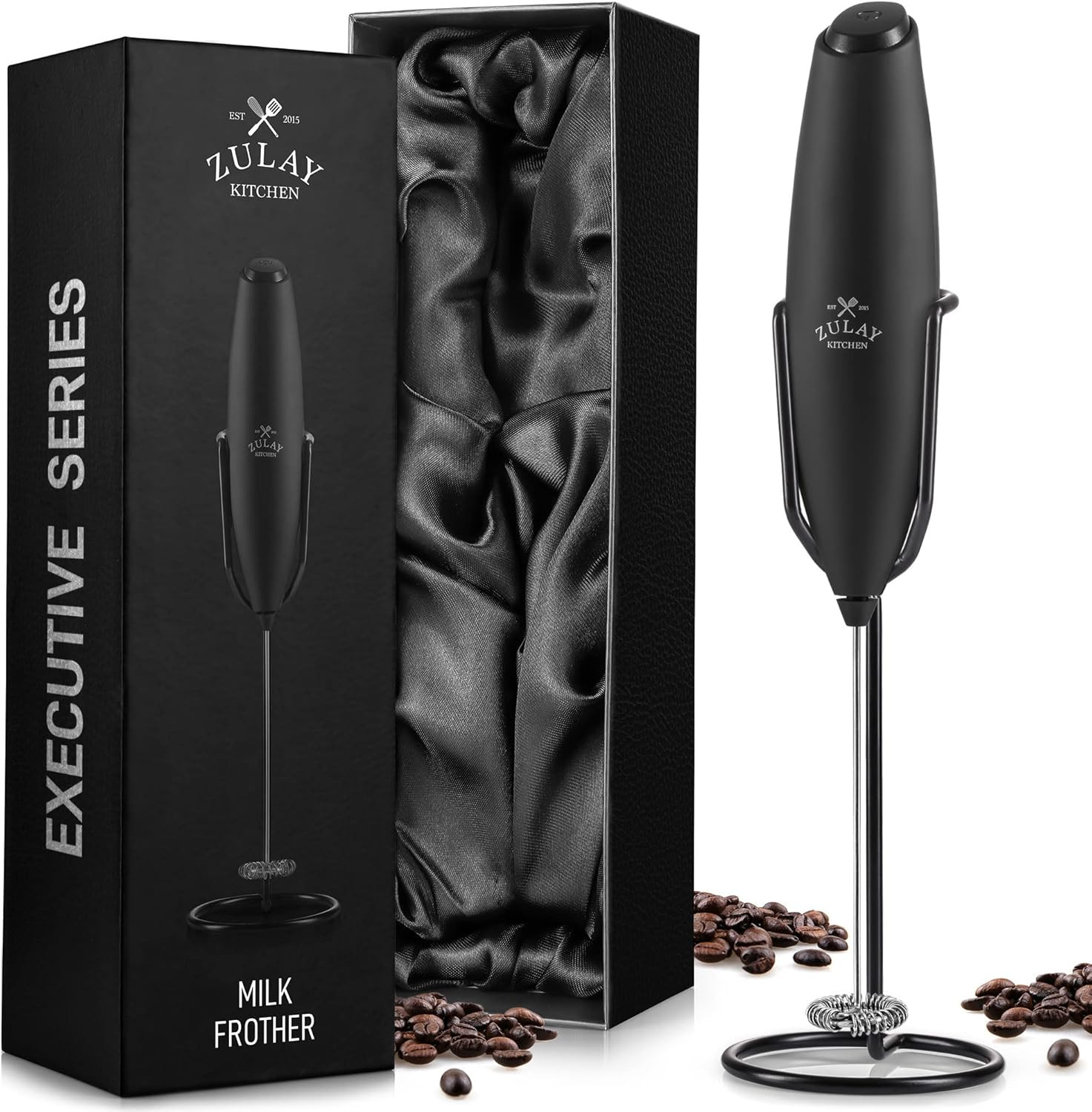 Zulay Executive Series Ultra Premium Gift Milk Frother For Coffee With Improved Stand - Coffee Fr... | Amazon (US)