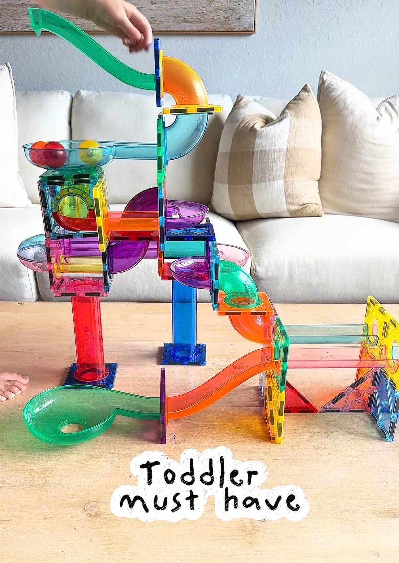 Build it. Watch it go. Do it again. 🎯 #toddlermusthave #toddleractivities