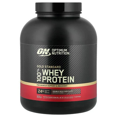 Optimum Nutrition, Gold Standard® 100% Whey Protein, Double Rich Chocolate, 5.05 lb (2.29 kg) | iHerb