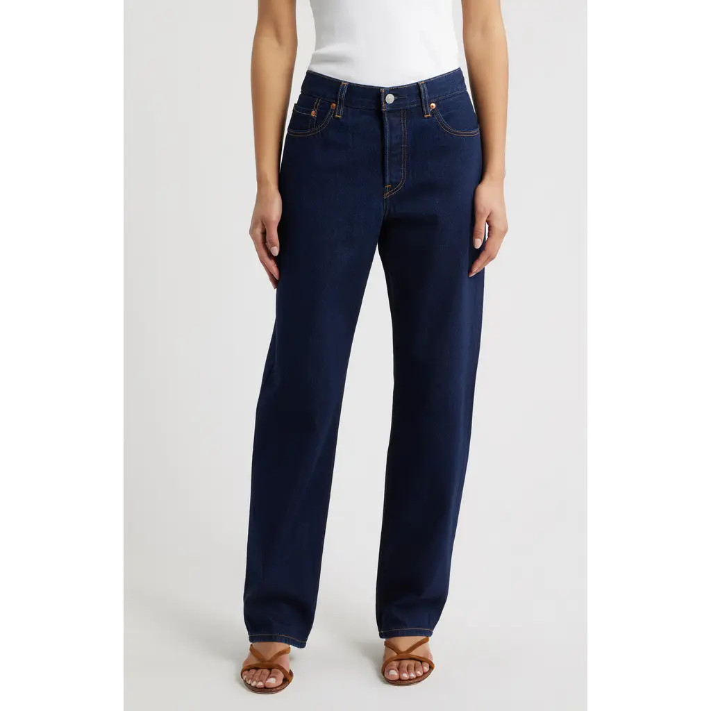 levi's 501® '90s Lightweight Relaxed Straight Leg Jeans in Deep Rinse Ltw at Nordstrom, Size 32 X 30 | Nordstrom