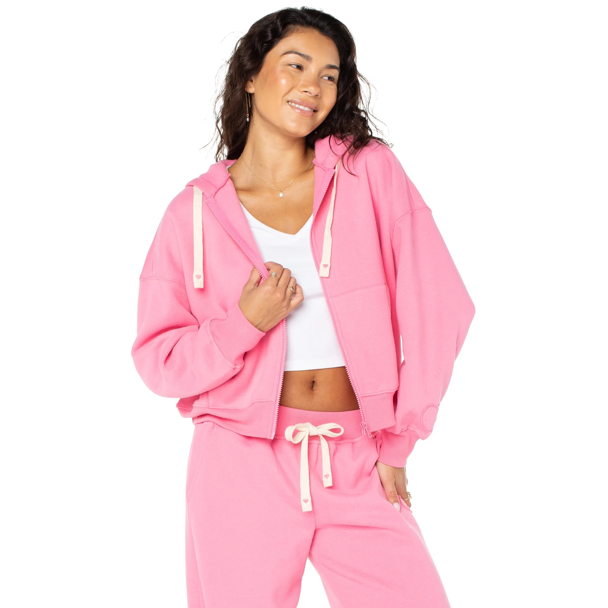 Celebrity Pink Women's Zip Front Hoodie, Sizes XS-4X - Walmart.com | Walmart (US)