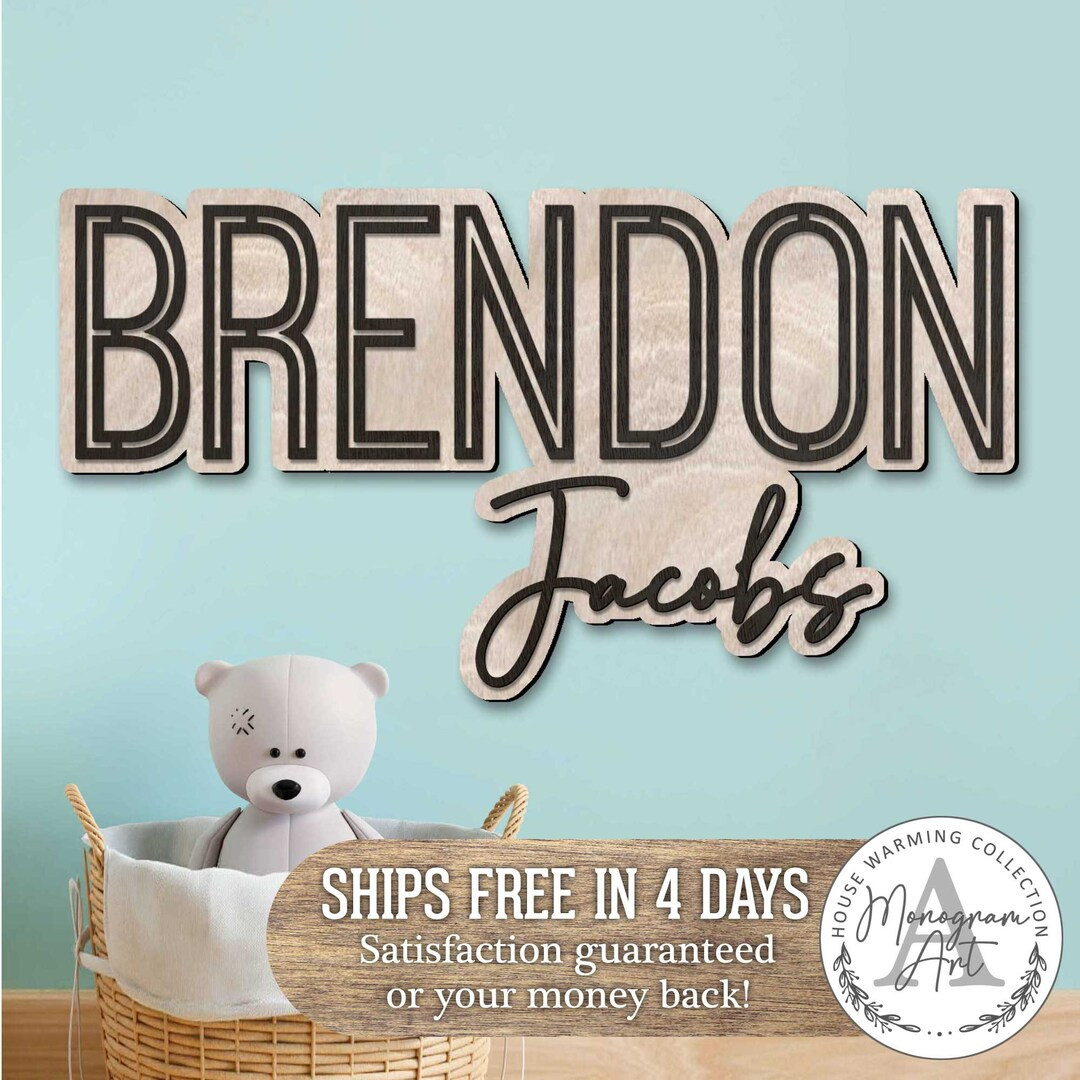 Personalized Name Sign Baby Name Sign Nursery Name Sign Girl Name Sign Boy Name Sign Above the Cr... | Etsy (US)