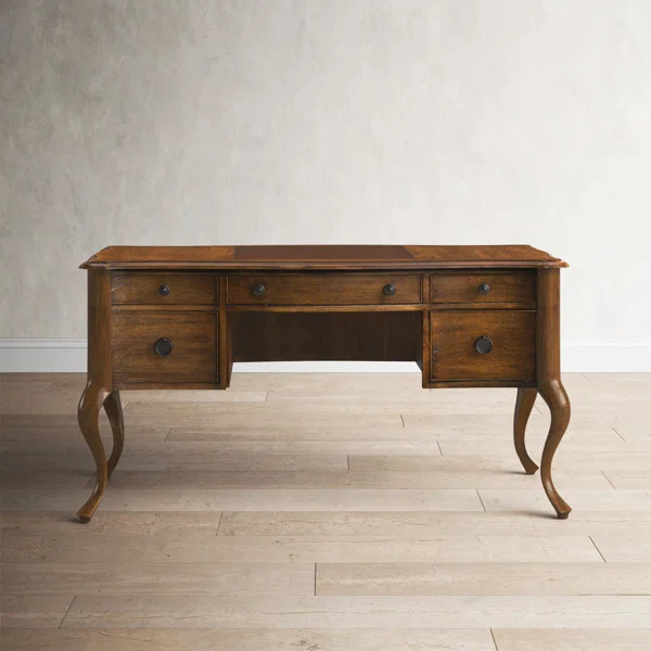 Charlotte Solid Wood Base Writing Desk | Wayfair North America