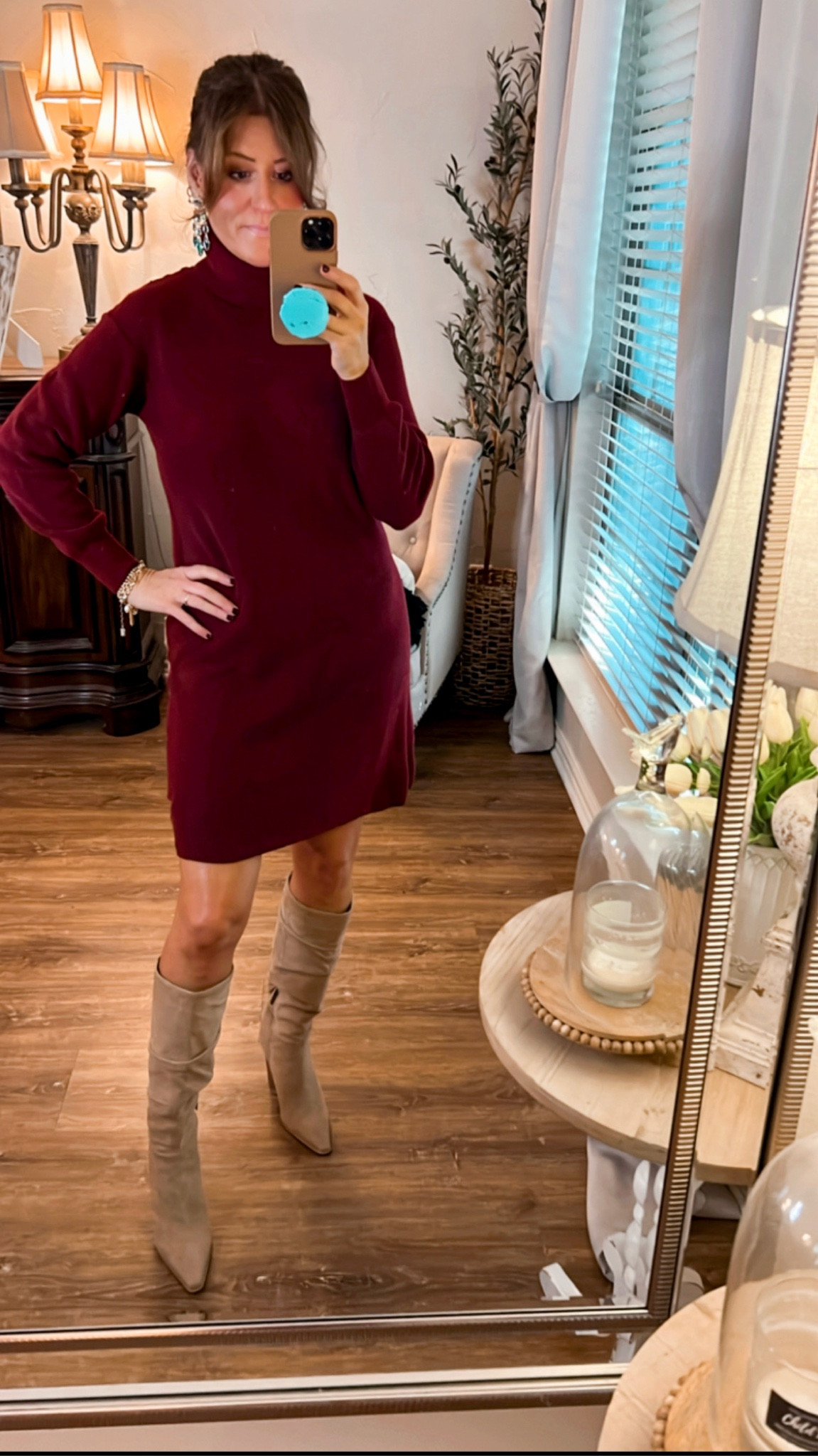 Walmart sweater dress, wearing size XS  

#LTKover40 #LTKHoliday #LTKSeasonal