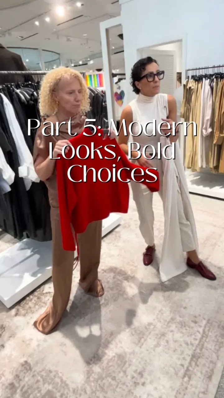 Part 5 of my style journey with Olivia is all about stepping into modern, elevated looks that balance comfort and sophistication.

We explored a chic twist on holiday dressing: oversized sweaters paired with stunning silk pieces, bold color combos, and the drama of a fabulous heel. Olivia mentioned she’d never have thought to put these pieces together – but that’s the magic of styling.

It’s all about creating combinations that feel fresh, confident, and uniquely you. And can we talk about how versatile these pieces are? Perfect for the office or an evening out, especially with a sleek stiletto or statement jewelry. 

 #LTKHoliday #LTKStyleTip #LTKTravel