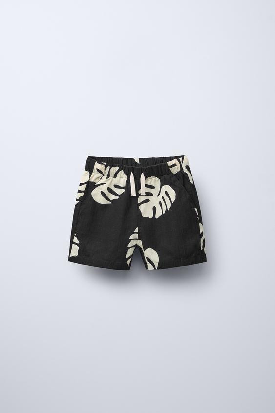 LEAF PRINT SHORTS | Zara US