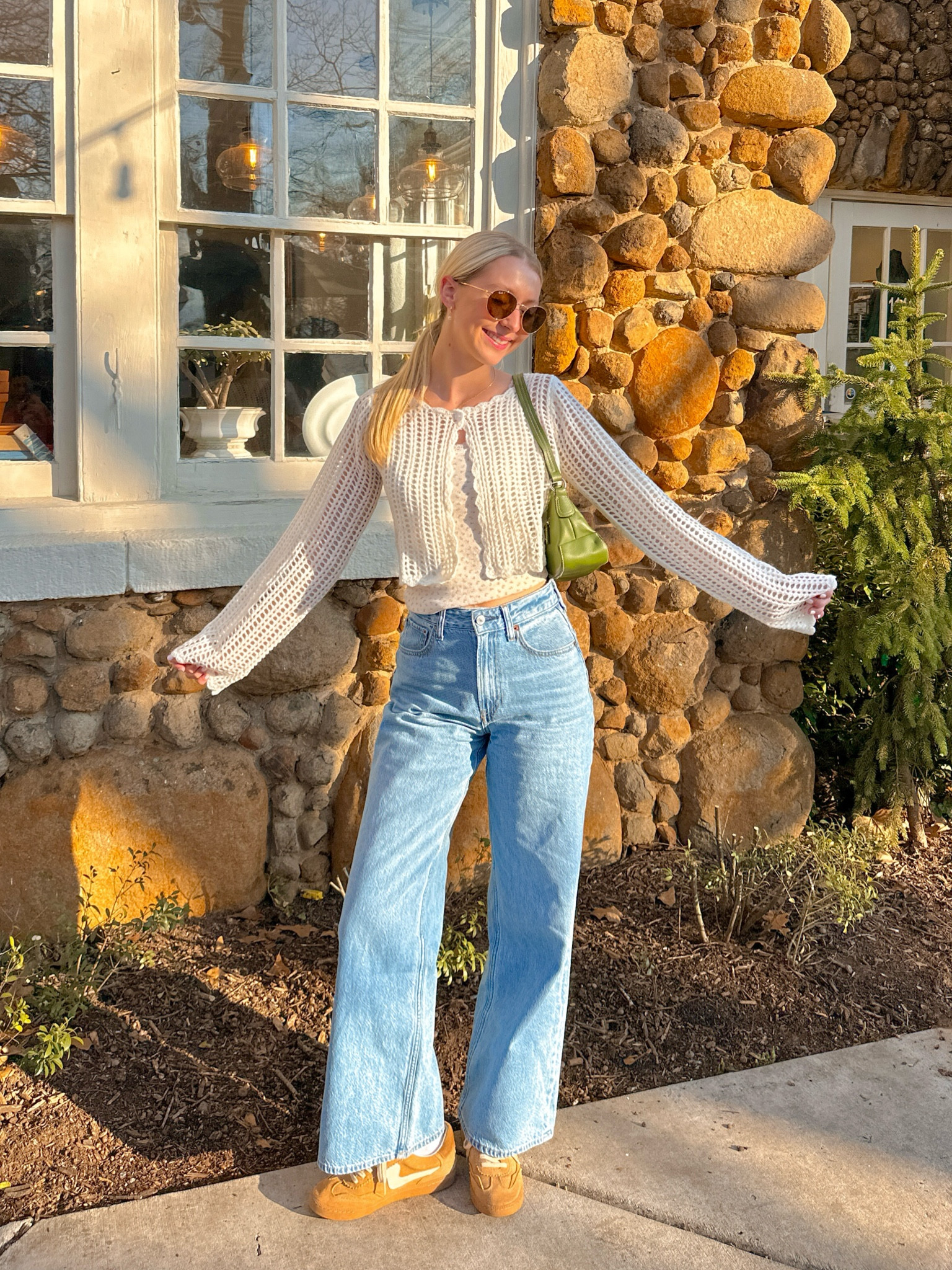 spring transition outfit!🌸 you can use code: HILLARY for my cardigan! 💫 my code is for anything on the website!

- purse is thrifted but added similar options! 



spring outfits, spring fashion, spring transition outfits, women’s spring outfits 

#LTKShoeCrush #LTKStyleTip #LTKSeasonal