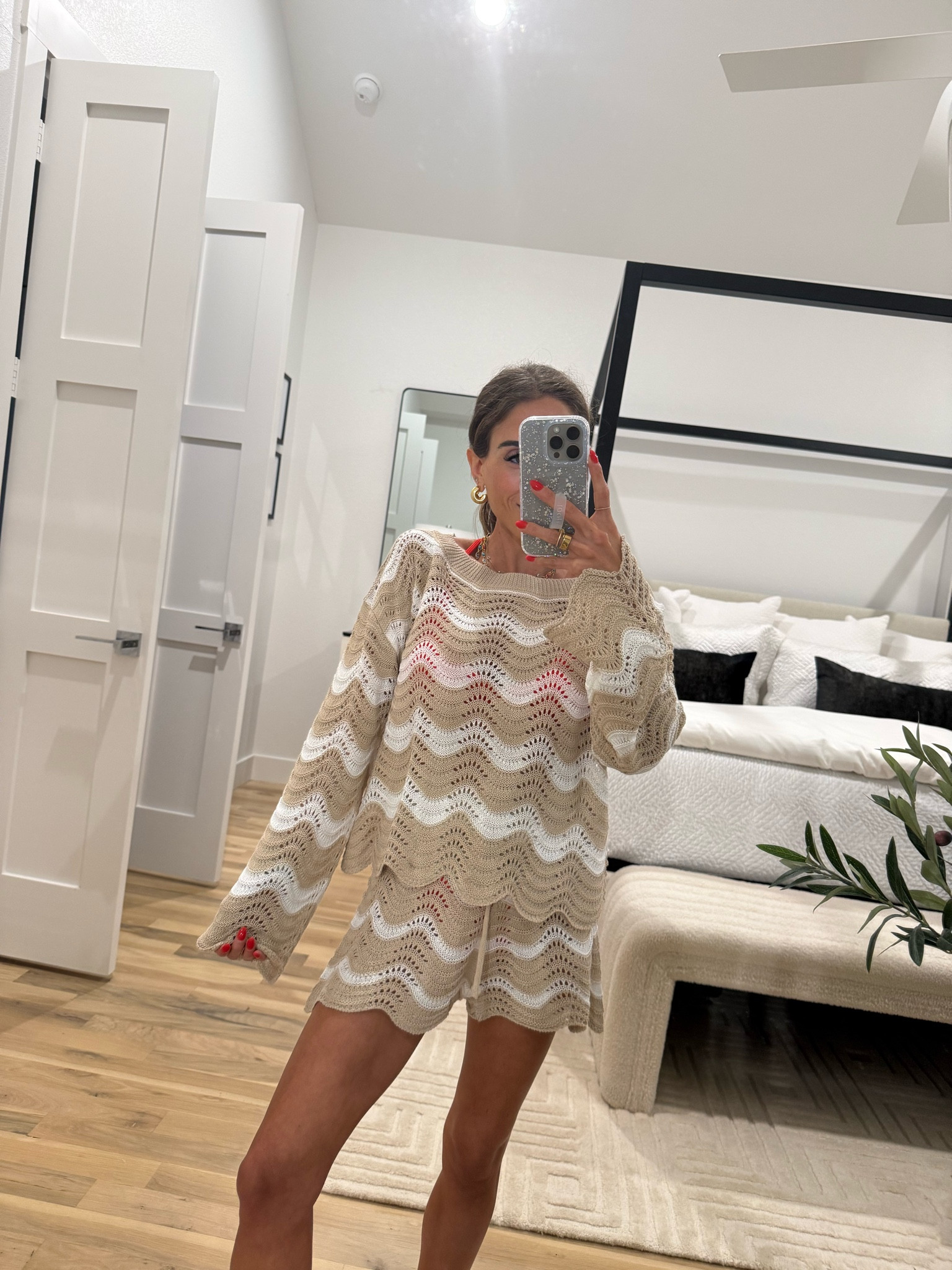 Super cute scallop edge cover up set size xs code belbel15
Beach vacation outfit

#LTKSwim #LTKPetite