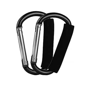 Stroller Hooks by Baby,2 pcs Carabiner Stroller Hook Organizer for Hanging Purses, Diaper Bag, Sh... | Amazon (US)